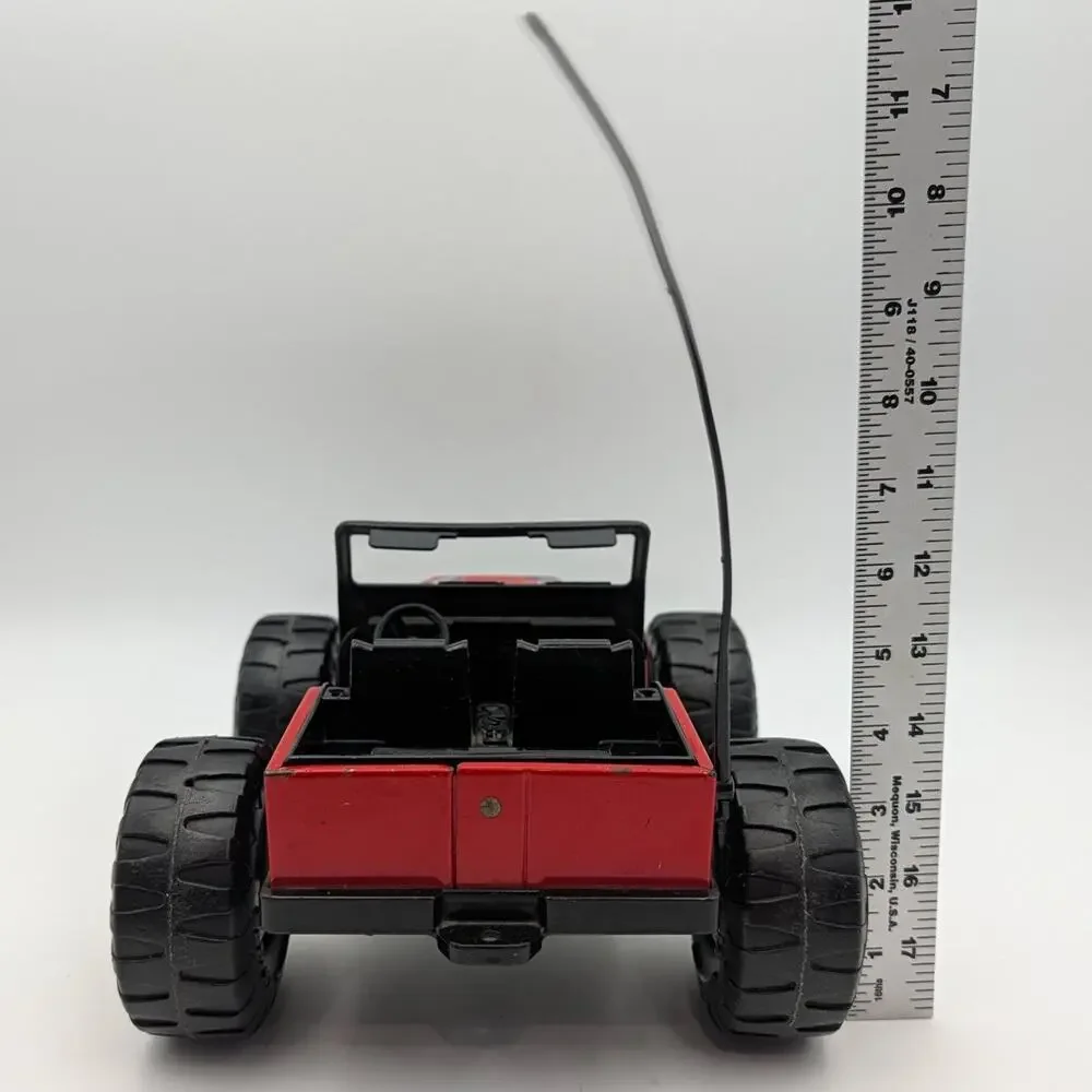 Vintage Tonka Red Jeep Truck Off-Road Dune Buggy Diecast Steel Toy Vehicle USA